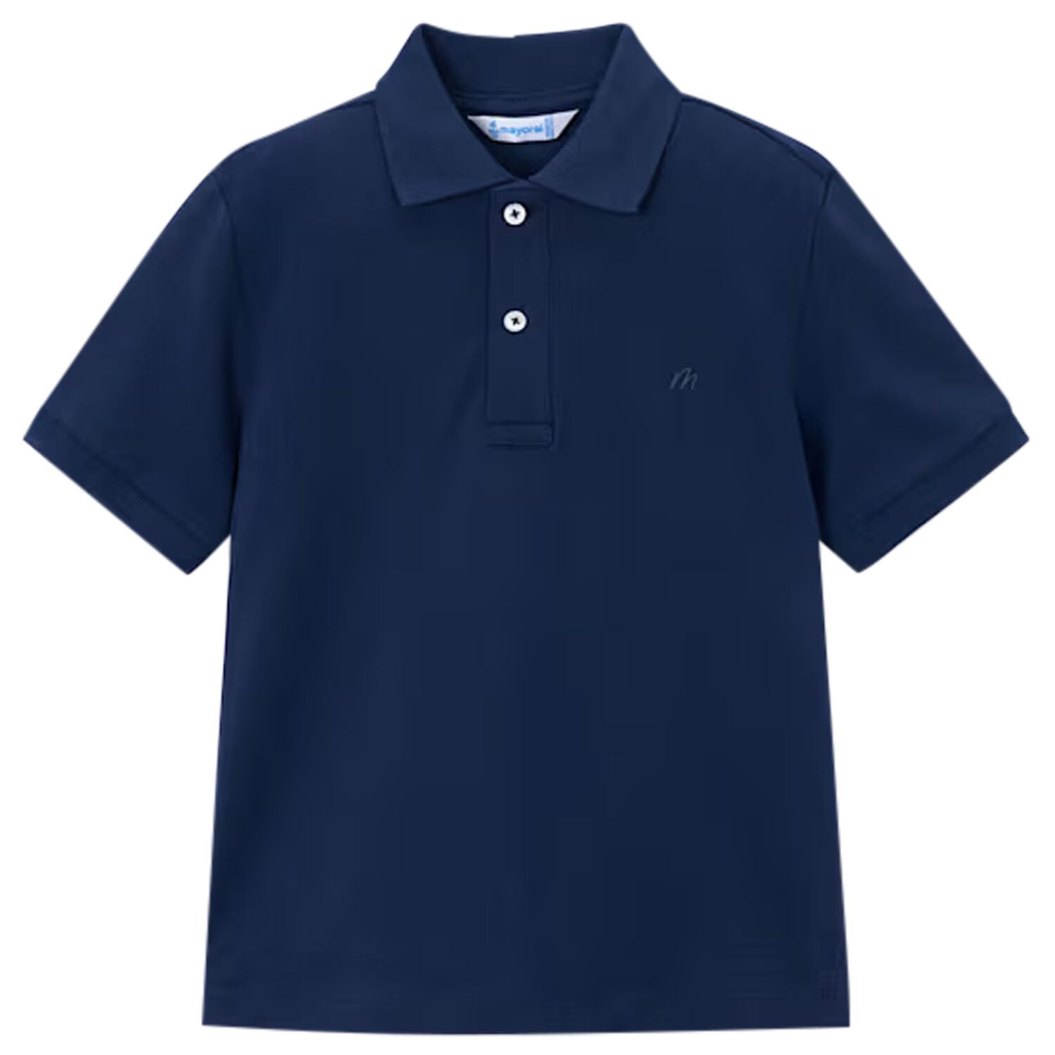 Boys Navy Blue Logo Polo Shirt, 6, hi-res