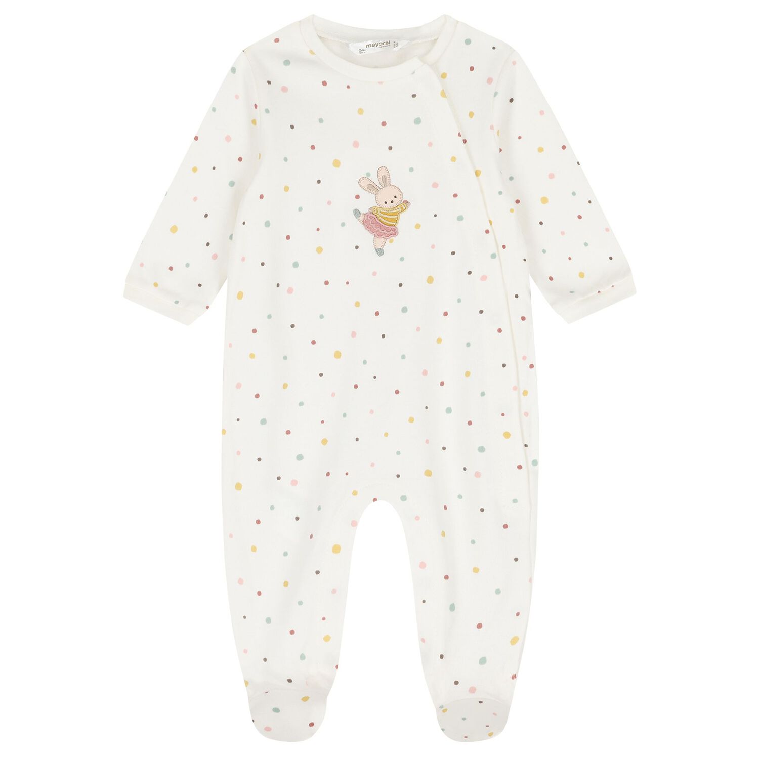 Baby Girls Ivory Babygrows ( 2-Pack ), 1, hi-res
