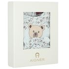 طقم  أفرول أولاد بشعار تيدي باللون الأزرق, 1, hi-res