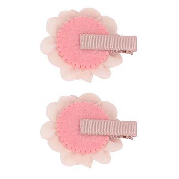 Girls Pink Flower Hairclip