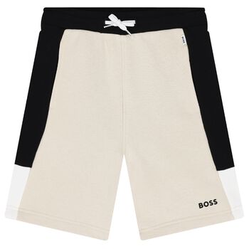 Boys Ivory Logo Shorts