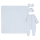 Baby Boys Blue & White Babygrow Gift Set, 2, hi-res