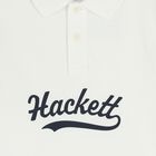 Boys White Logo Polo Shirt , 2, hi-res