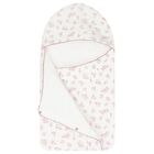 Baby Girls Ivory & Pink Logo Nest, 1, hi-res
