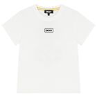 Boys White Logo T-Shirt, 2, hi-res