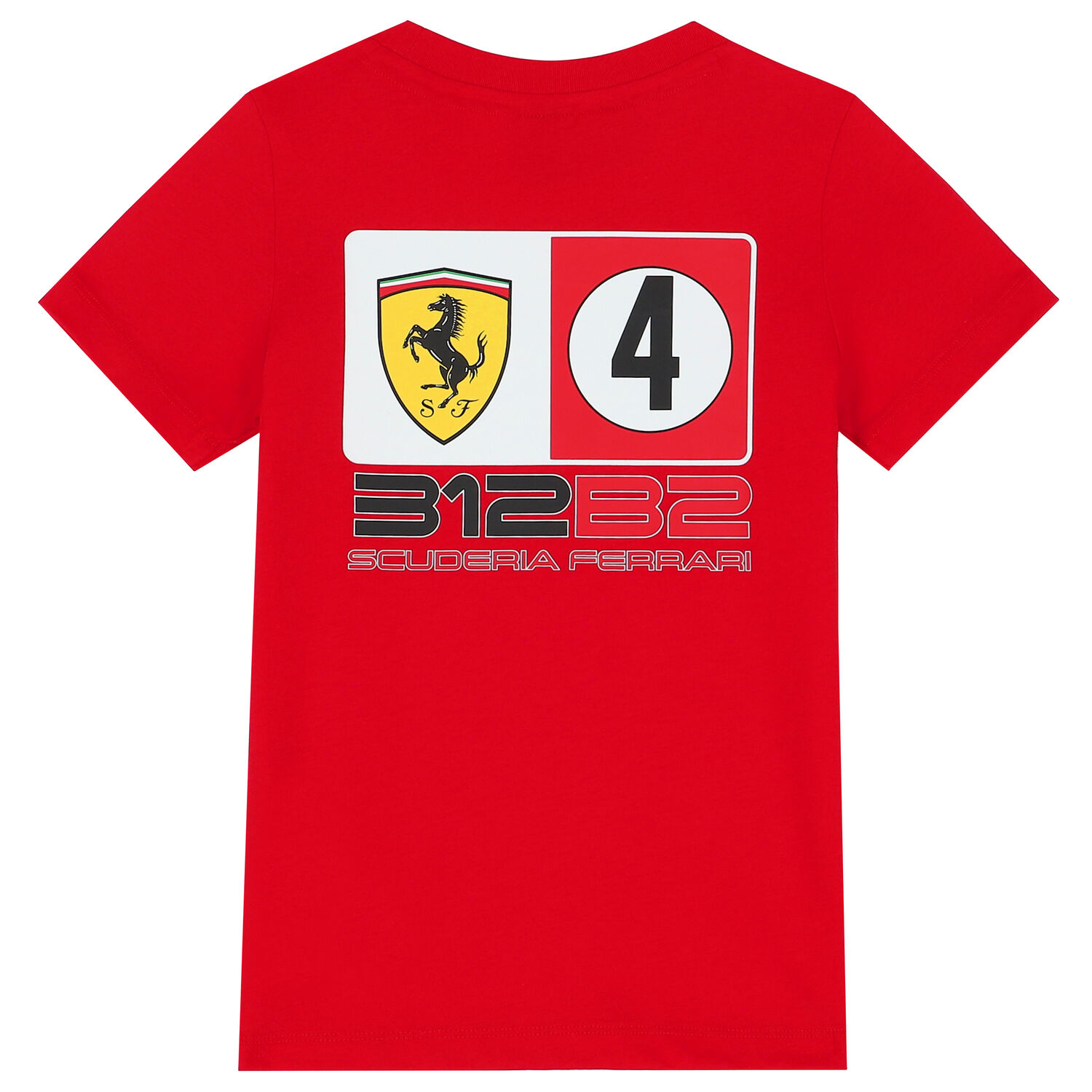 Red Logo Ferrari T-Shirt, 1, hi-res