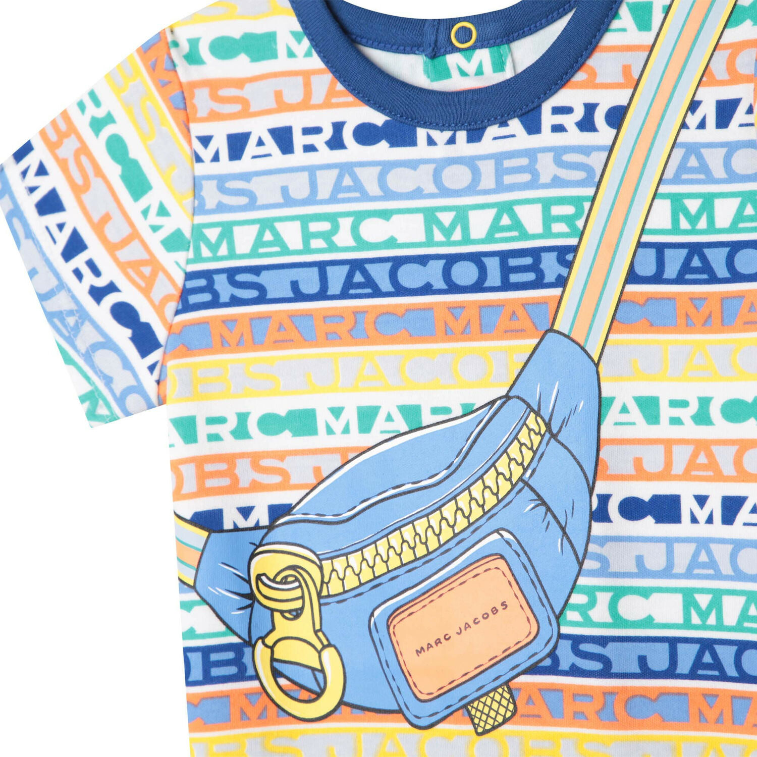 Baby Boys Multi-Colored Crossbody Bag Romper, 1, hi-res