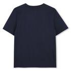 Boys Navy Blue Logo T-Shirt, 4, hi-res