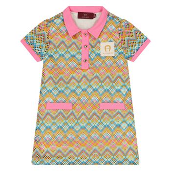 Younger Girls Multi-Coloured Logo Dress
