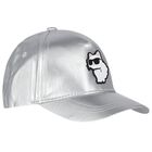 Girls Silver Choupette Cap, 1, hi-res