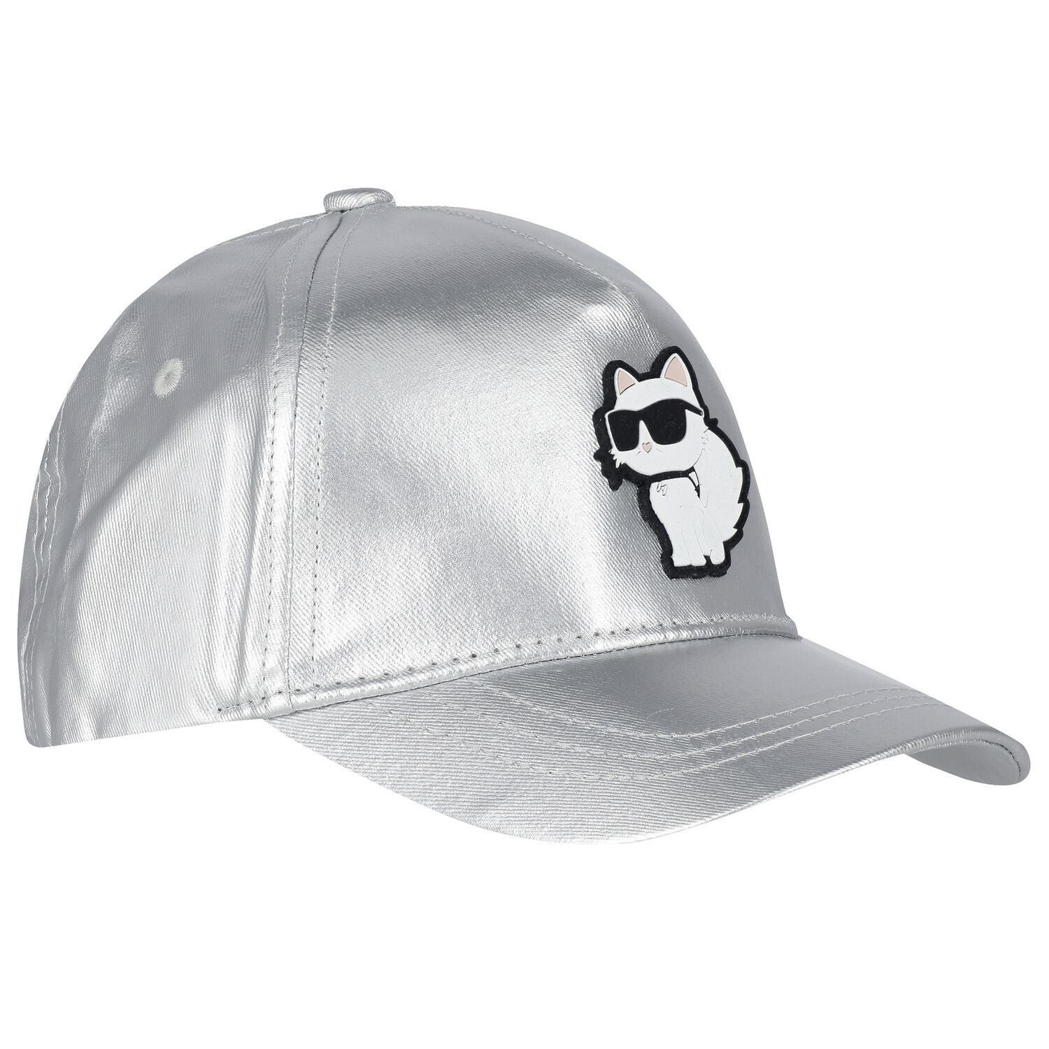Girls Silver Choupette Cap, 1, hi-res image number null