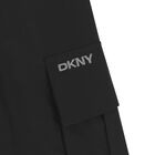 بنطلون أسود بشعار للبنات, 1, hi-res