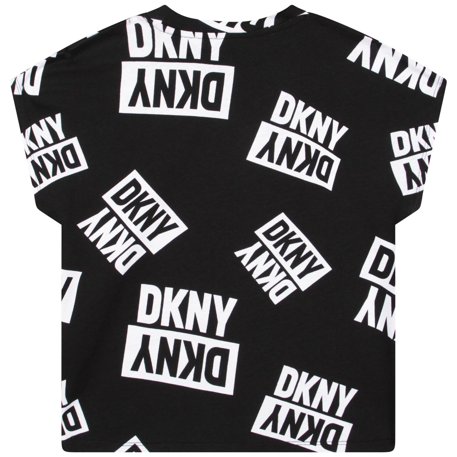 Girls Black Logo T-Shirt, 1, hi-res