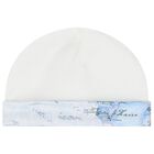 طقم هدايا للأولاد الصغار بنمط خريطة جغرافية باللونين العاجي والأزرق, 1, hi-res