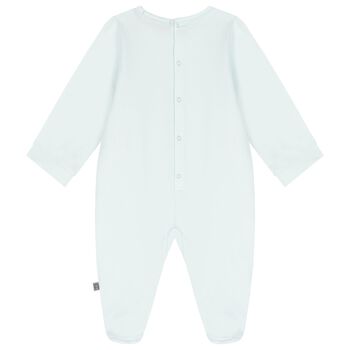 Baby Boys Blue Logo Babygrow
