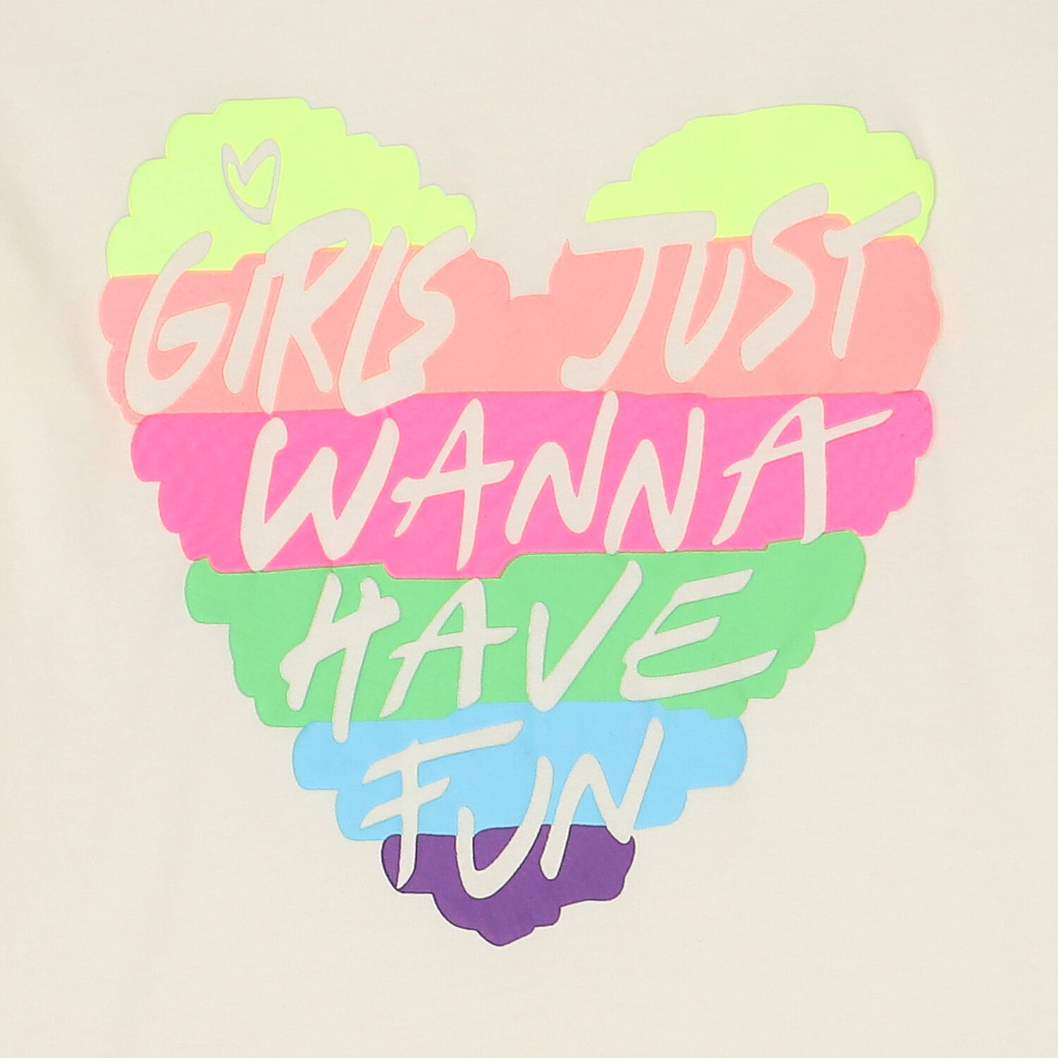 Girls Ivory Heart Long Sleeve Top, 1, hi-res