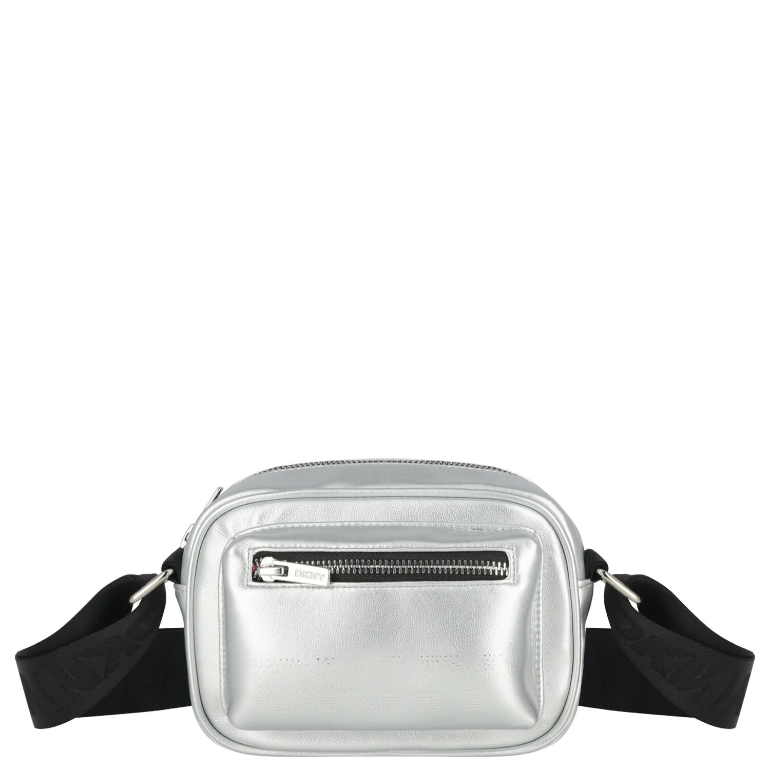 Girls Silver Logo Bag, 1, hi-res