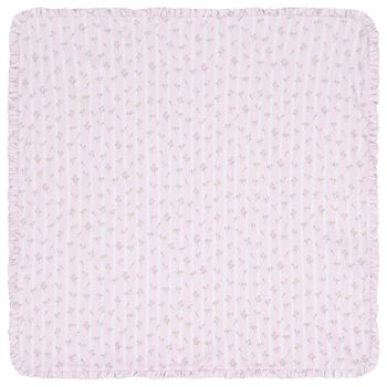 Kissy Kissy Baby Girls Ribbon Stripe Bouquets Blanket, 1 Baby Girls Ribbon Stripe Bouquets Blanket