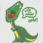 Boys White Dinosaur T-Shirt, 1, hi-res