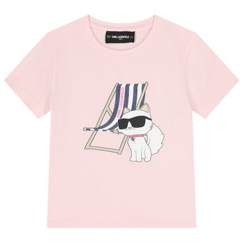 Girls Pink Choupette T-Shirt