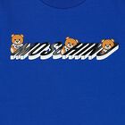 توب باكمام بشعار تيدى باللون الازرق, 1, hi-res