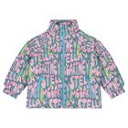 Girls Pink Logo Puffer Jacket, 1, hi-res