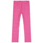 Girls Pink Gingham Leggings Set, 1, hi-res