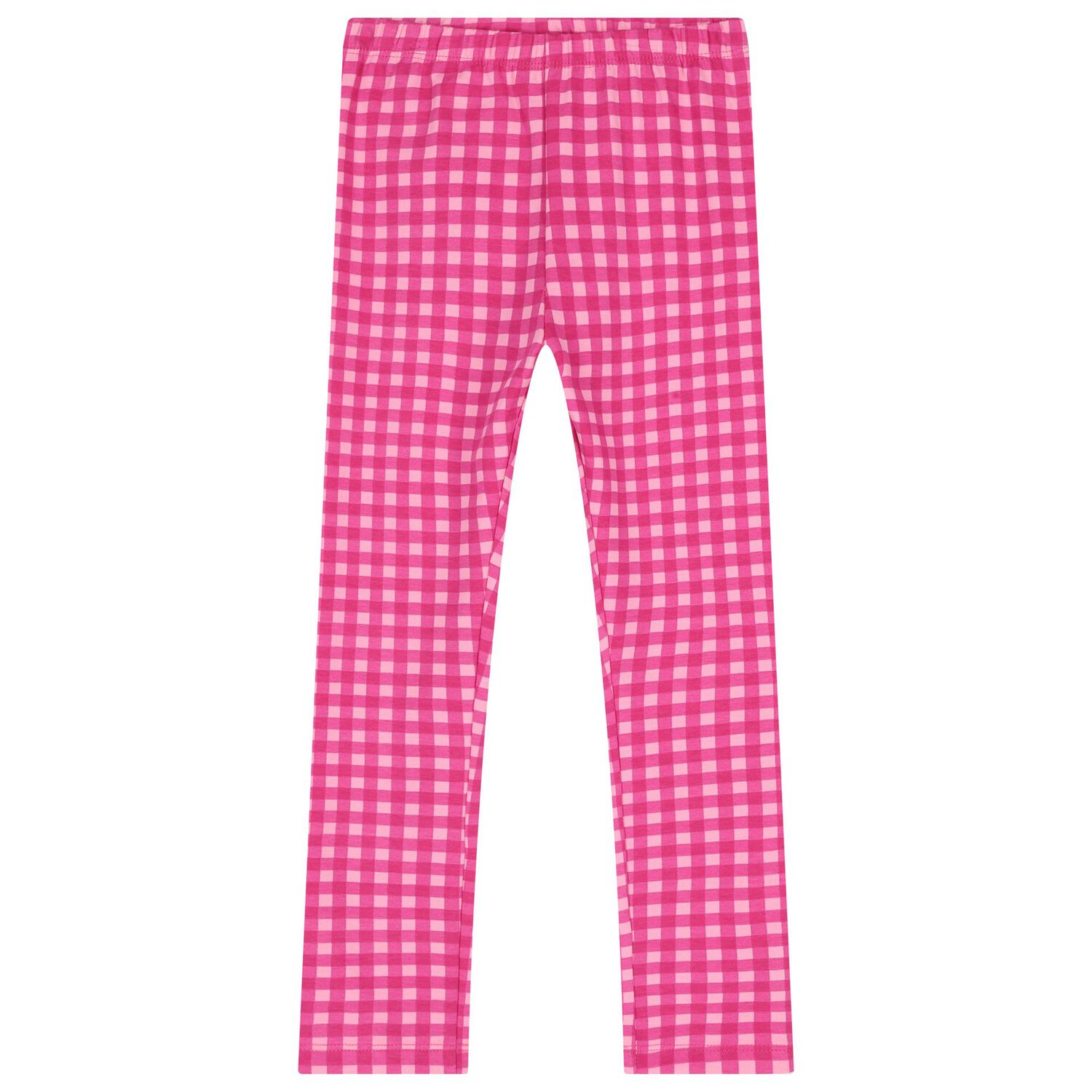 Girls Pink Gingham Leggings Set, 1, hi-res