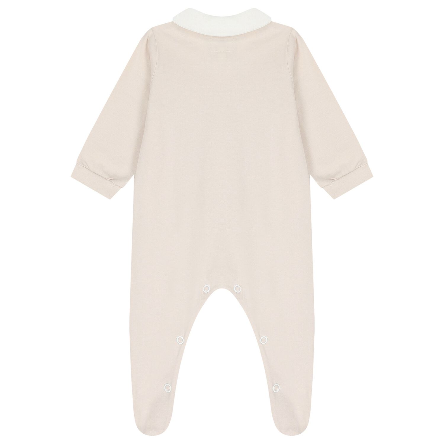 Beige Embroidered Teddy Bear Babygrow, 2, hi-res