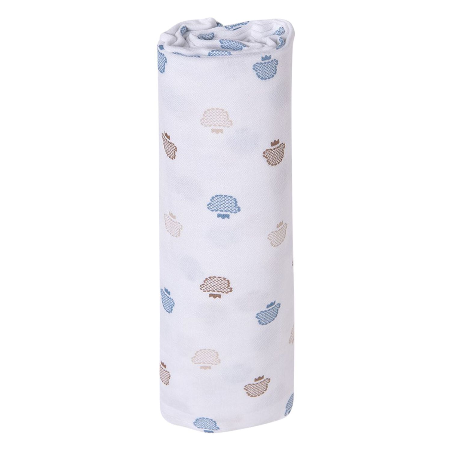 Baby Boys White Teddy Bear Blanket, 1, hi-res