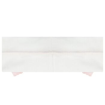 رابطة راس بنات باللون الأبيض و الوردي 