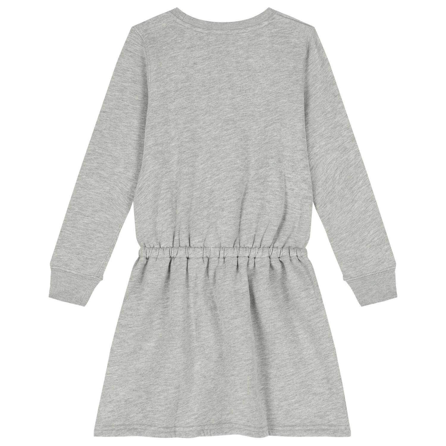 Girls Grey Polo Bear Dress, 1, hi-res