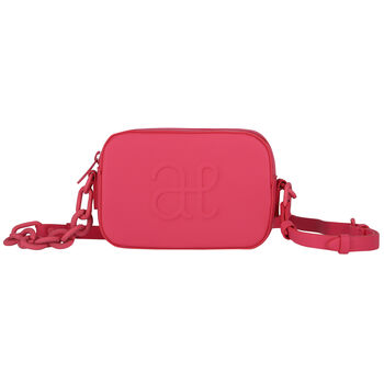 Girls Pink Logo Faux Leather Bag