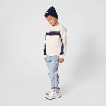Boys Ivory Logo Sweatshirt