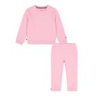 Baby Girls Pink Logo Tracksuit , 2, hi-res