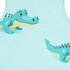 Younger Boys Green & White Shorts Set, 1, hi-res