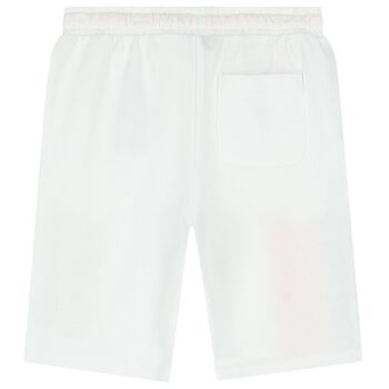 Boys White Logo Shorts