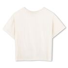 Girls Ivory & Shimmery Gold Top, 1, hi-res