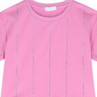 Girls Pink Embellished T-Shirt, 1, hi-res