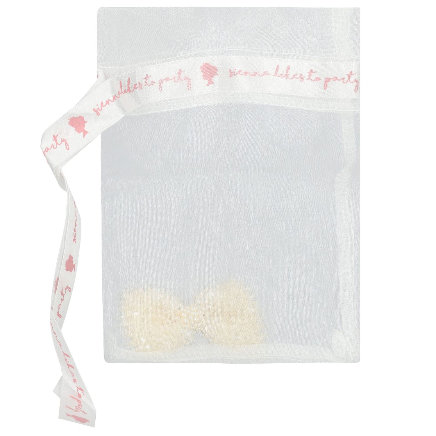 Girls White Embellished Bow Hair Clip, 4, hi-res image number null