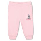 Younger Girls Pink Bunny Logo Tracksuit, 1, hi-res