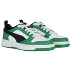 Boys White & Green Rebound Trainers, 2, hi-res