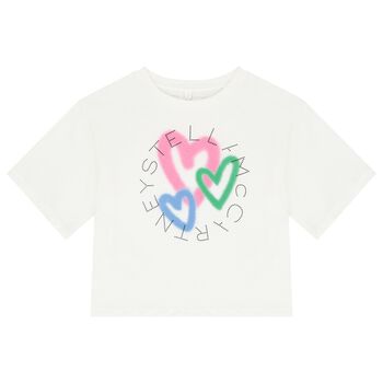 Girls Ivory Logo T-Shirt