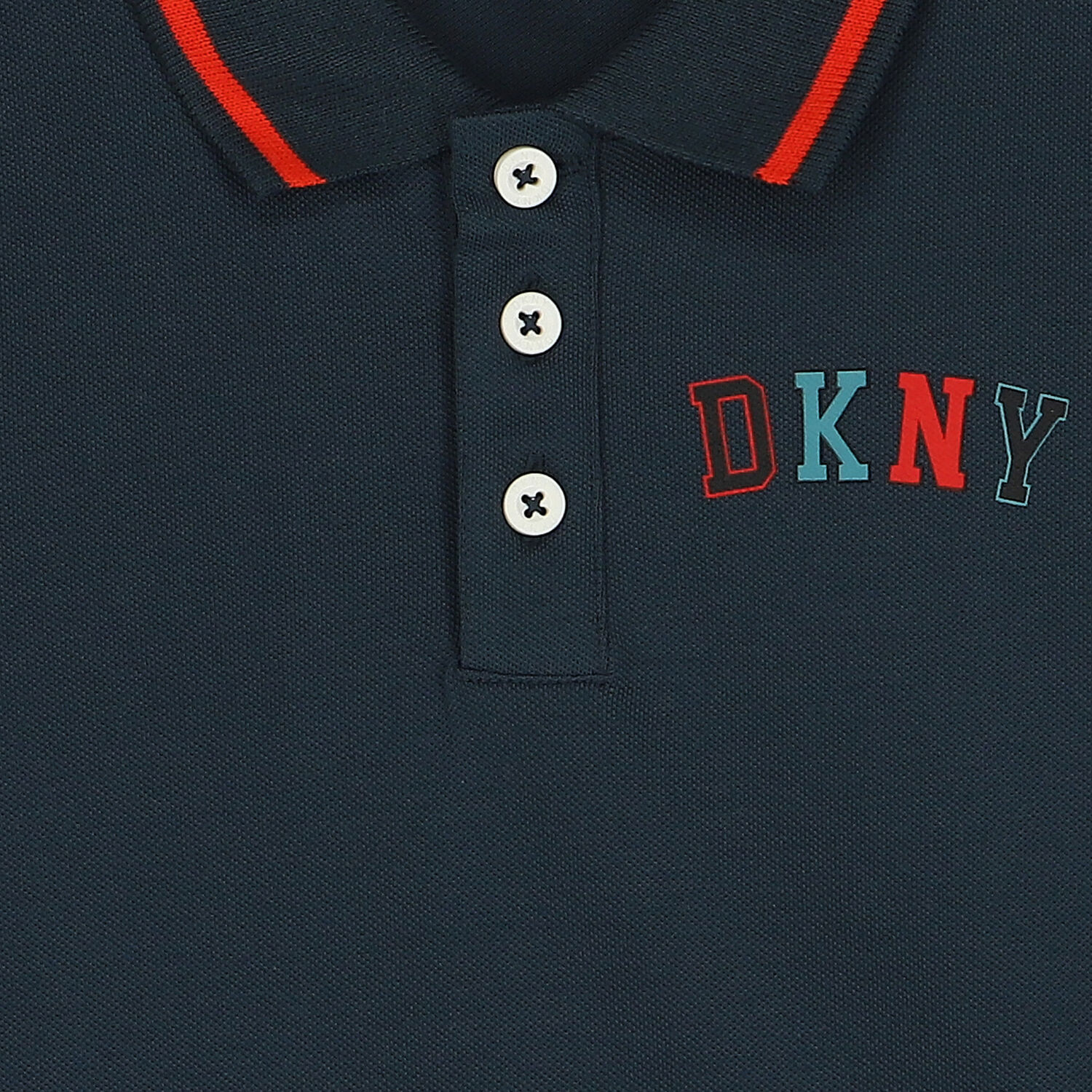 Boys Blue Logo Polo Shirt, 1, hi-res