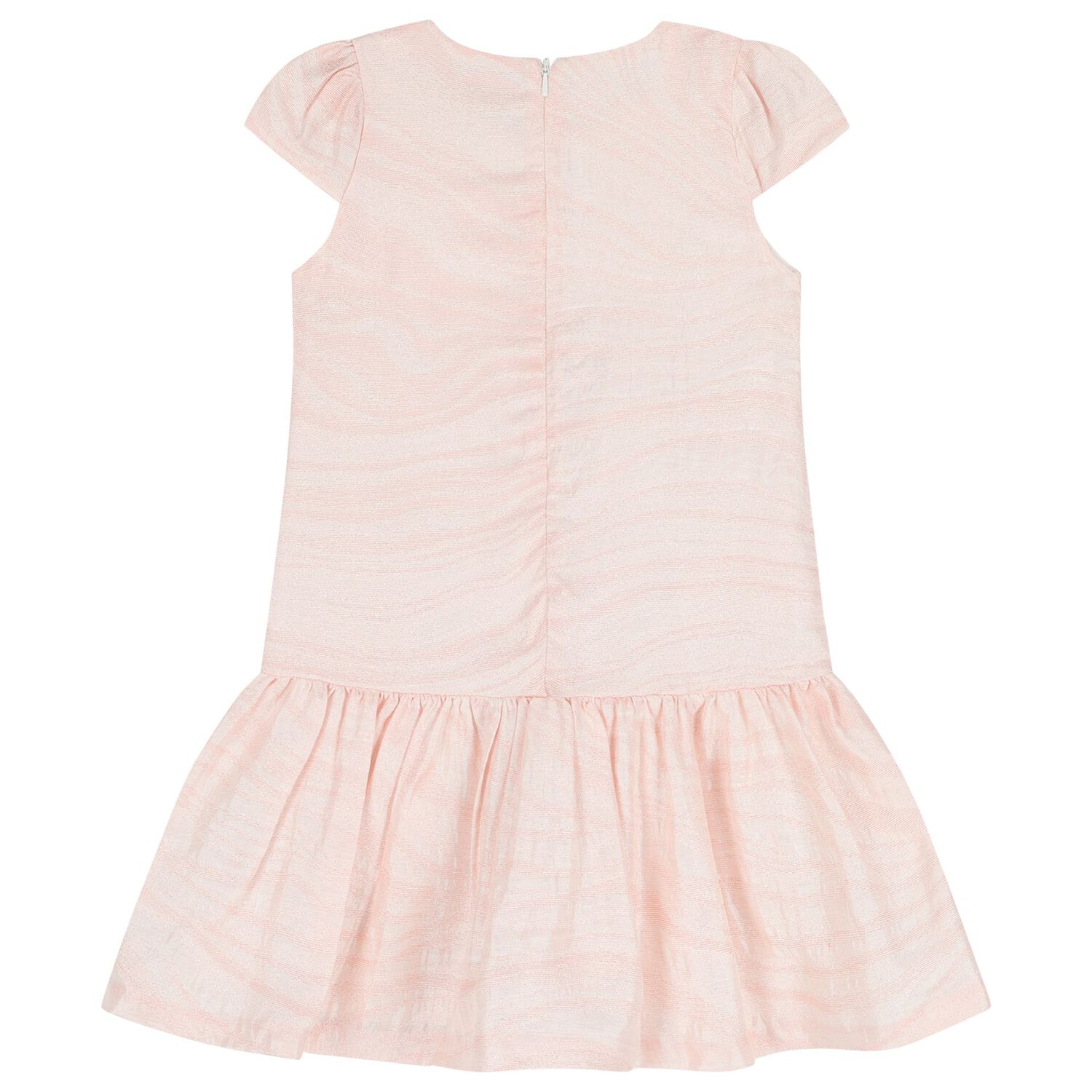 فستان بنات بالشعار باللون الوردى , 1, hi-res