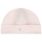 Baby Girls Pink Logo Hat, 2, hi-res