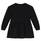 فستان بنات بالشعار باللون اللأسود, 2, hi-res