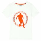 Boys White Logo T-Shirt, 1, hi-res