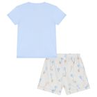 Baby Boys Blue Kite Shorts Set, 1, hi-res