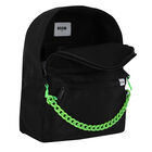 حقيبة ظهر بالشعار باللون الأسود, 2, hi-res